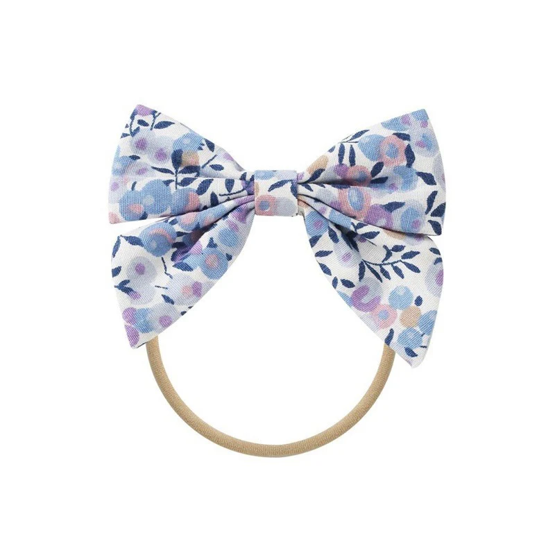 

Christmas 2020 New Hair Accessories For Girls Floral Headbands Baby Girl scrunchie Kids Headwear Infant Bow opaska do wlosow