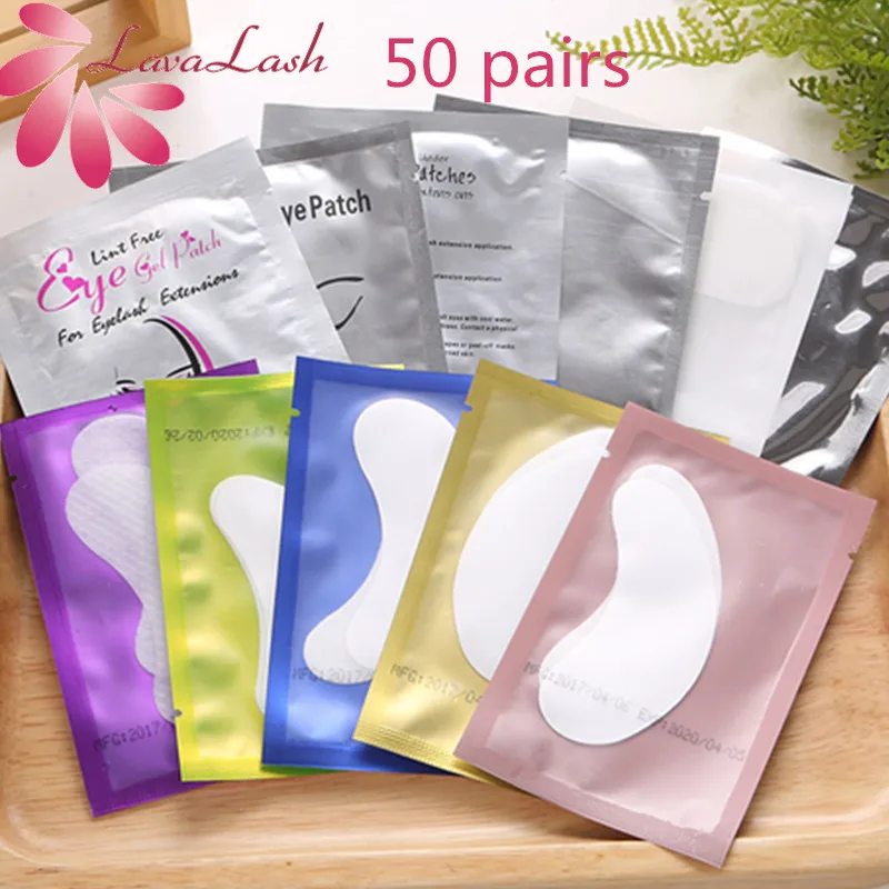 

50/100 Pcs Wholesale Hydrogel Gel Eye For Eyelash Extension Patch Lash Extension Mask Eyepad Makeup