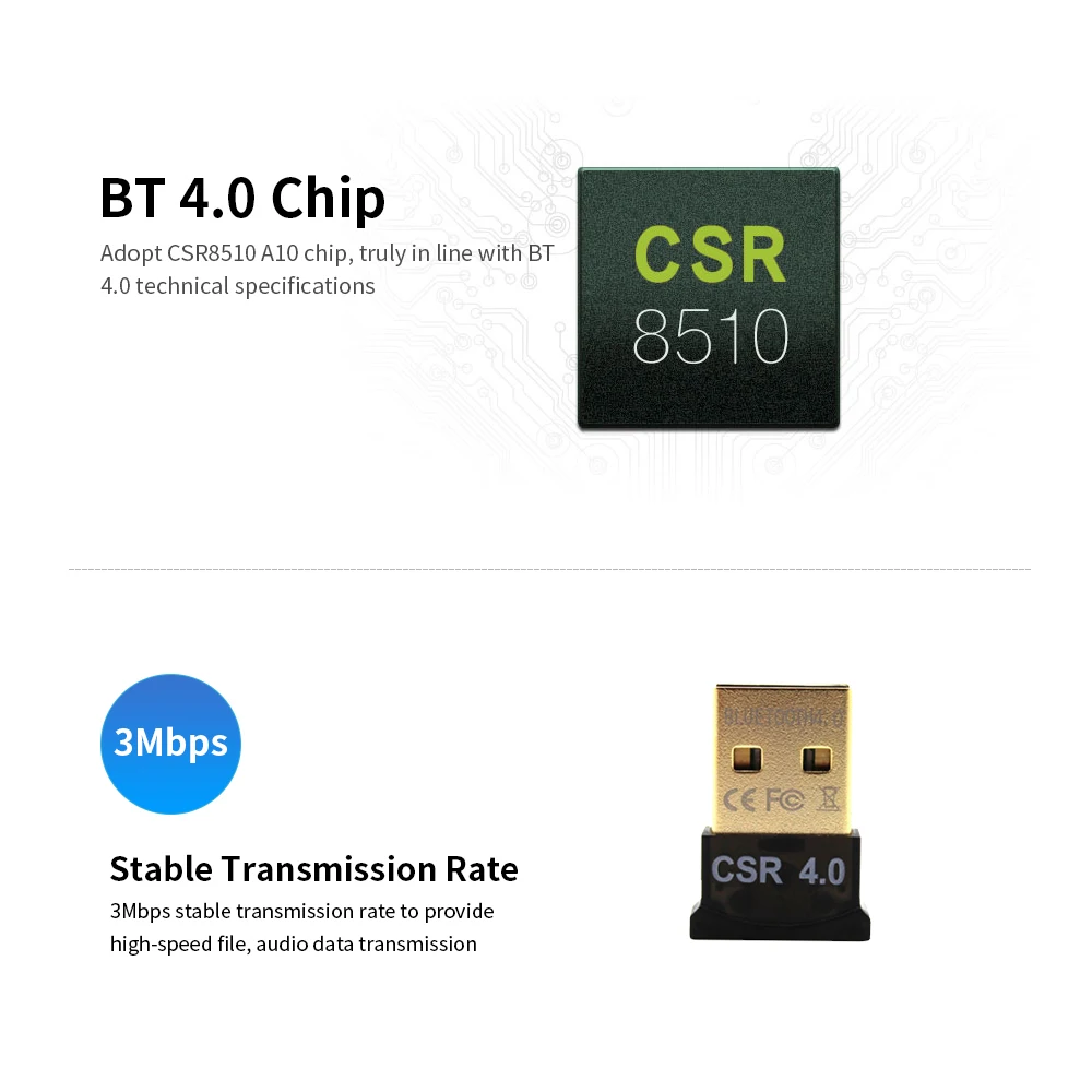 USB BT адаптер CSR4.0 ключ аудио приемник передатчик для Windows 7/8/10/Me/XP/Vista компьютера ПК