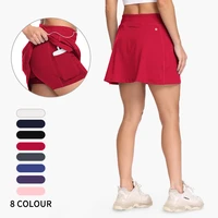 womens skorts skirts athletic modest sports golf casual skirt zipper pocket golf active sport running skorts skirts pockets