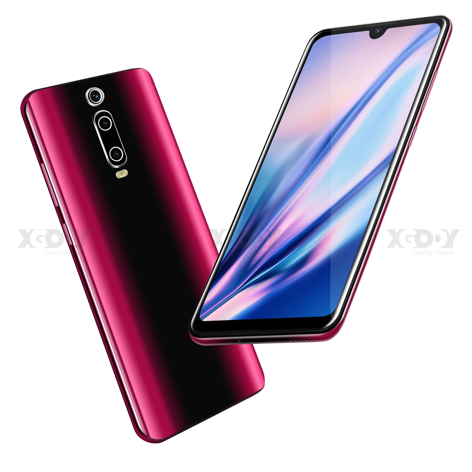 XGODY 3g мобильный телефон 9T 1GB 4GB 6,26 ''QHD экран MTK6580 четырехъядерный Android 9,0 капля полный экран 2800mAh смартфон