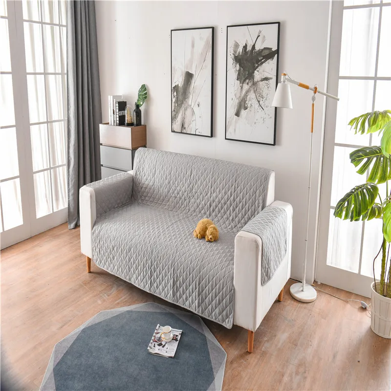 Моющийся чехол на диван для домашних животных собак детей бирюзовые Чехлы