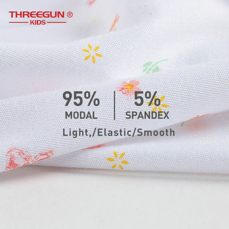 

THREEGUN KIDS Girls Nightgown Night Dress Summer Modal Pajamas Home Clothing for Children Girls Sleepwear Nightwear