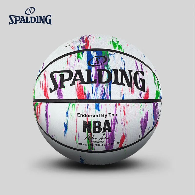 SPALDING оригинальные трендовые Баскетбол официальный размер и вес 7 # ПУ материал на