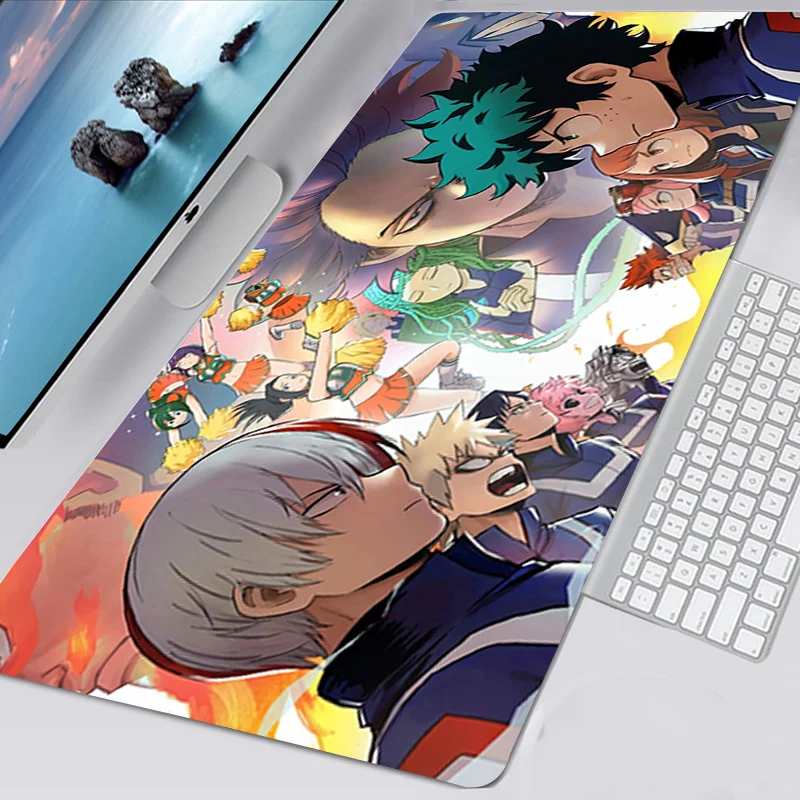

My Hero Academia Anime Mouse Pad 900x400 Pc Gamer Accessories Mausepad Mouse Mats Xxl Mice Keyboards Computer Peripherals Office