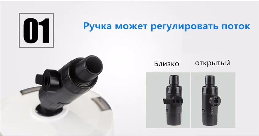 Канистра фильтр w/губка внутри канистра аквариумный фильтр с насосом ультра-тихий 20-120L бак HW602B HW603B