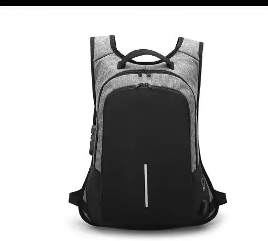 Рюкзак мужской для ноутбука 15 6 дюйма с USB-зарядкой и защитой от кражи | Багаж сумки