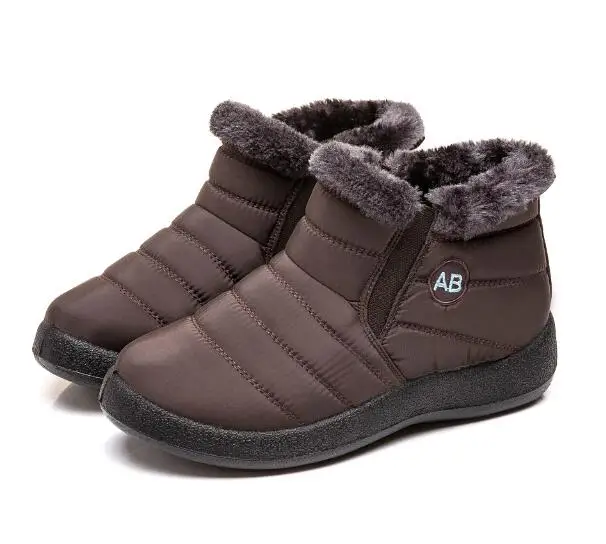 New Women Winter Snow Shoes Snow Boots Warm Plush Antiskid Bottom Thermal Waterproof women Ski Boots Size 35-43 C418