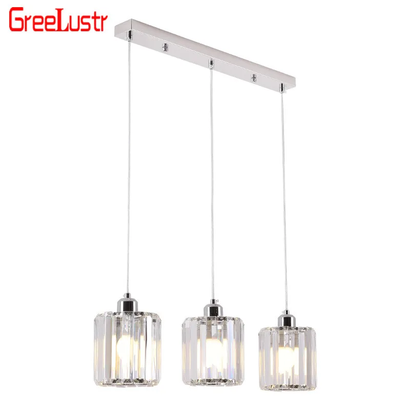 

Modern K9 Crystal Led Pendant Lamps Luxury Pendant Light Foyer Hanging Lampara Lustres Luminaire Indoor Lighting Fixtures
