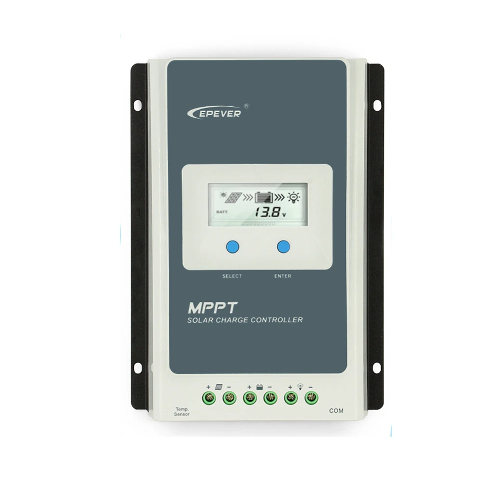 Контроллер заряда батареи Epever MPPT с ЖК-дисплеем 10 А 20 30 40 1210AN 2210AN 3210AN 4210AN 12 В 24 -