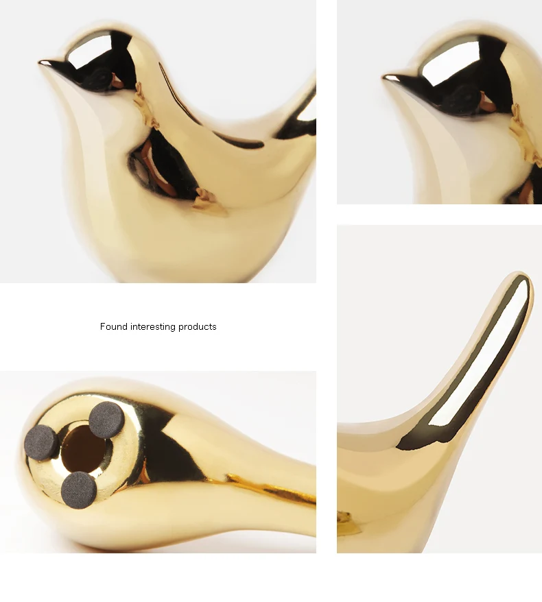 Керамика Украшенные птичками домашняя скульптура небольшие ювелирные изделия