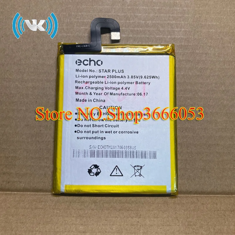 VK Новый 2500mAh 9.625Wh 3 85 V STAR PLUS запасная батарея для echo перезаряжаемая литий