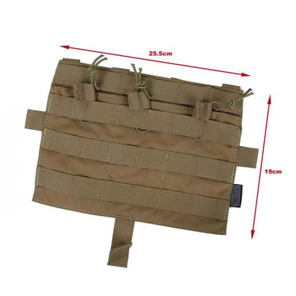 TMC MOLLE M4 Тройная журнальная сумка Мультикам для тактических AVS JPC2.0 жилет Передняя панель для страйкбола охоты
