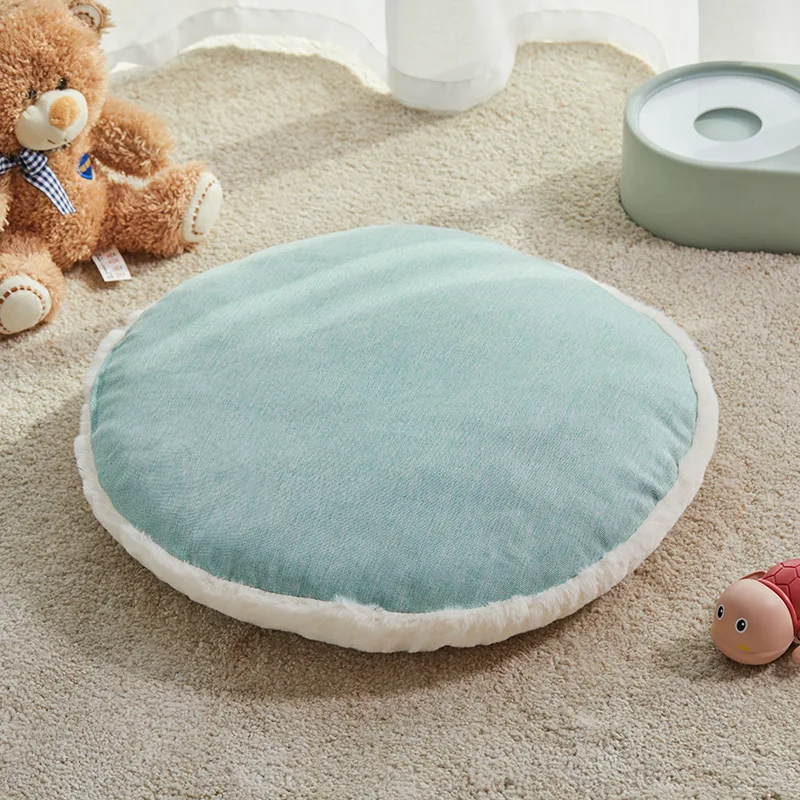 

Round Cat Dog Pet Mat Bed Sofa Soft Mattress Cushion Washable Accessories Warm Sleeping For Small Dogs Pets Puppy Cats Products