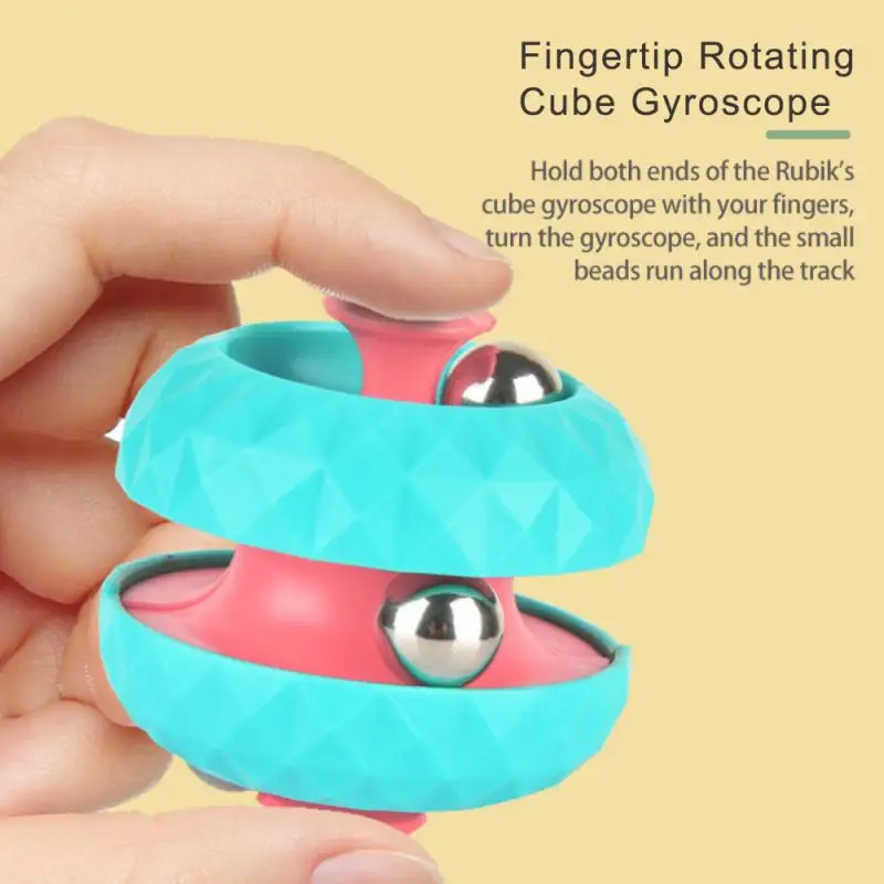 

Creative Metal Pinball Puzzle Toy Rotating Metal Ball Fingertip Cube Toys Relieve Stress Infinity Puzzle Funny Game Toy Supplies