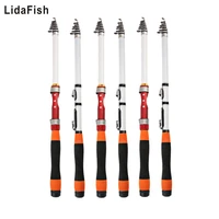 lidafish brand portable shore retractable shortening soft tail 1 8 3 0m small guide ring travel ultra light fishing rod