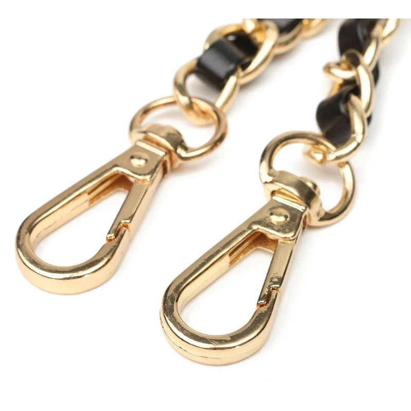 

Chain Purse Cross-body Handbag Shoulder Bag Strap Replacement Accessories Light gold + black120cm