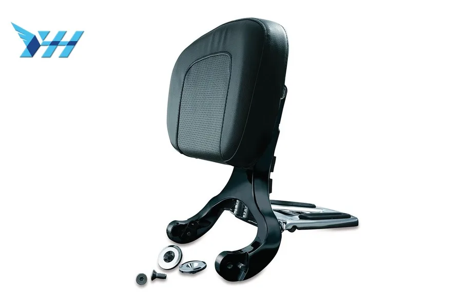 

Black Multi Purpose Adjustable Driver & Passenger Backrest For Touring Street Glide Road King Cross-Country