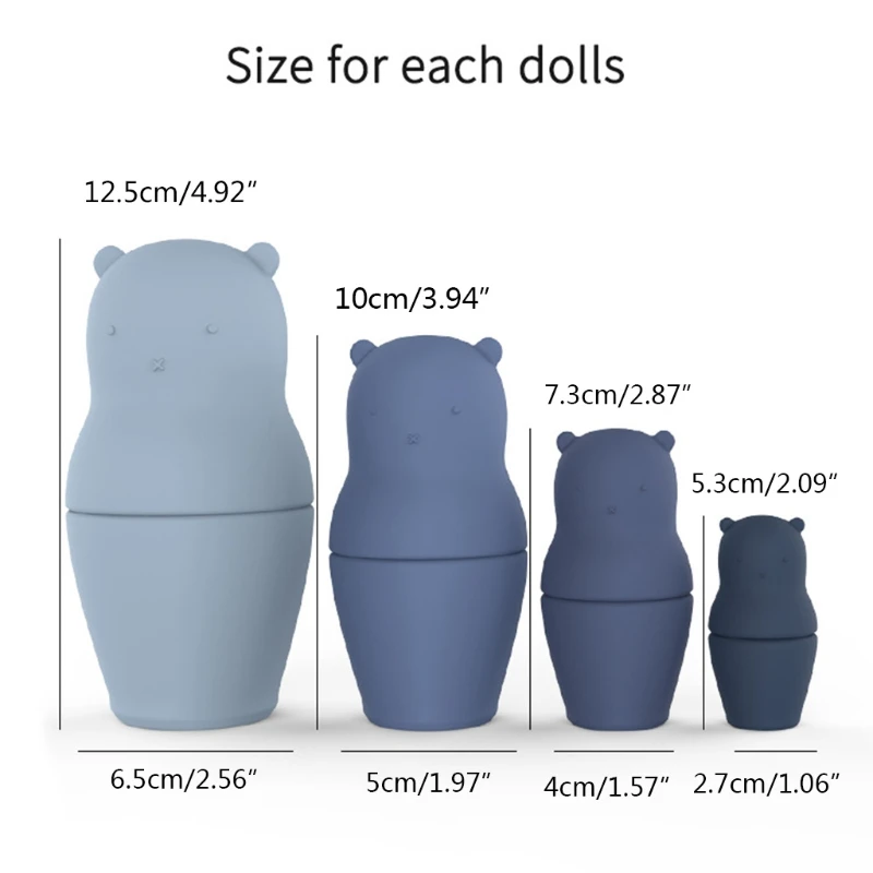 

D7WF Children Interactive Supplies Educational Set Toys for Over 1 Year Old Kids Matryoshka Improve Intelligence Toys