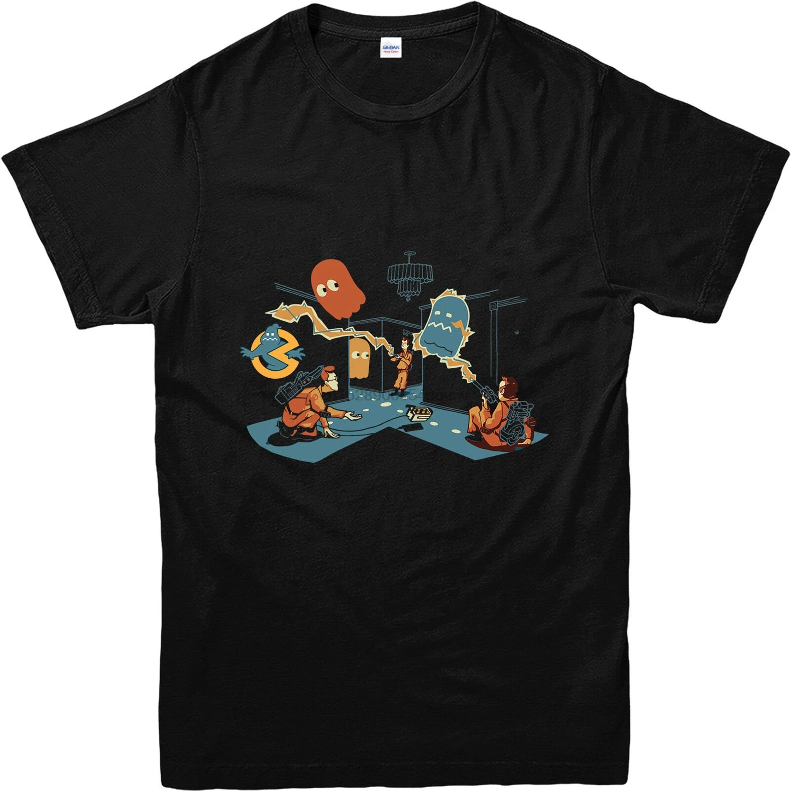 Футболка с привидениями футболка в стиле игры охотников за принтом|Мужские