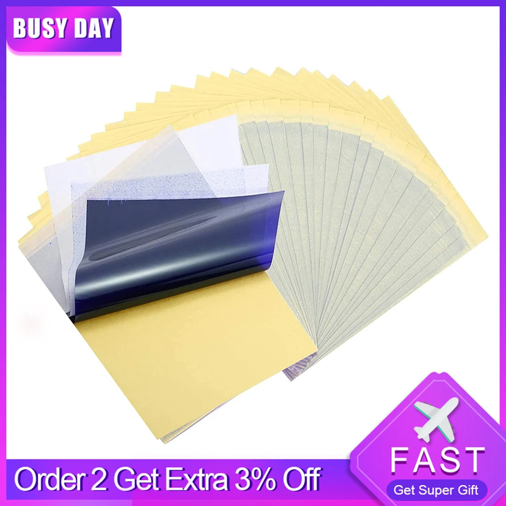 

Tattoo Transfer Paper Tattoo Stencil Copier Carbon 4 Layers Thermal Transfer Stencil Paper For Tattoo Supply A4 Paper Size