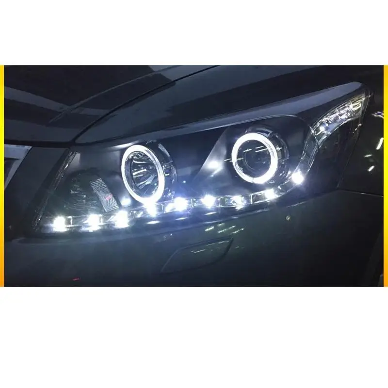 Наружные Drl Luces Assessoires Neblineros Led Para Авто Cob дневные ходовые фары автомобильные фары в сборе 08 для Honda Accord