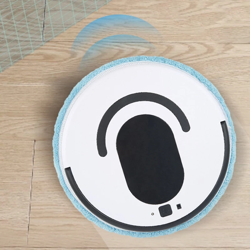 

USB Smart ing Robot Floor Wash Wiping Mopping Machine Wet Dry Cleaner Rotating Walking Smart er,white