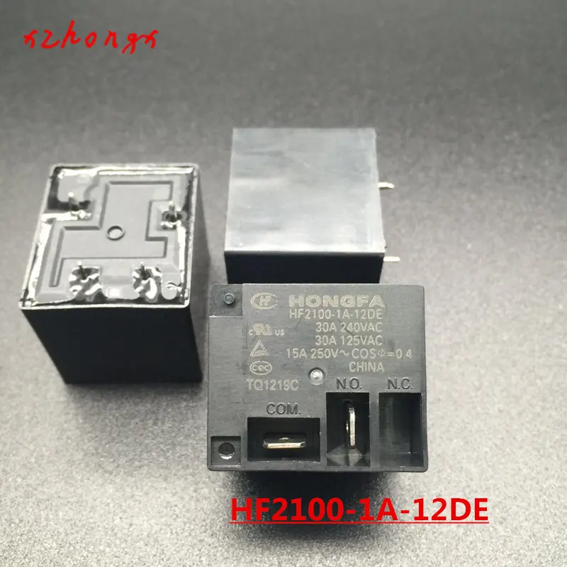 2 шт. HF HF2100 1A 12DE 12VDC 24DE 24VDC 30A 4 контакта реле питания|Реле| |