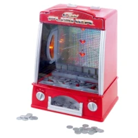 coin pusher miniature arcade game replica classic penny dime dozer table or bar top prize vending machine for kids adults