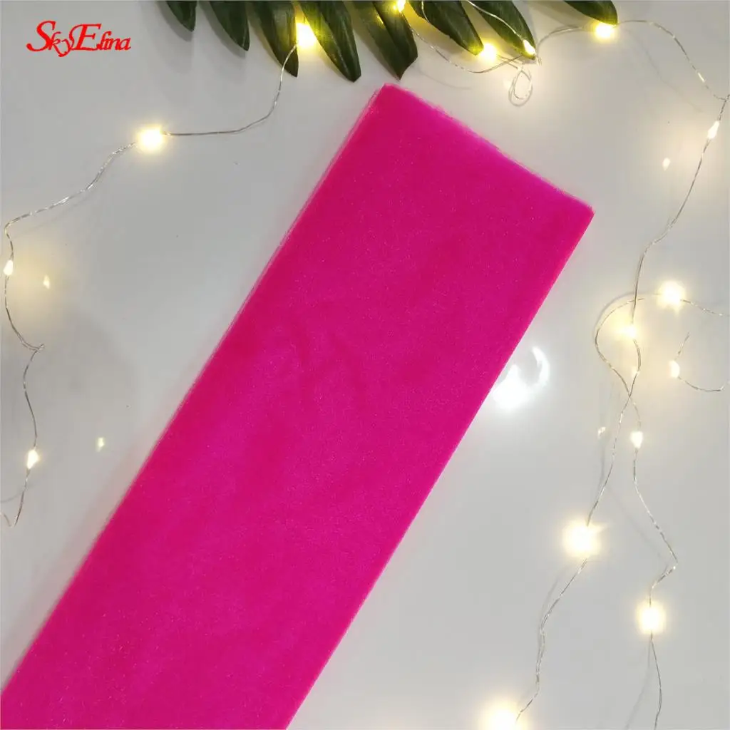 deep pink Белый тюль рулон 72 см* 10 м рулон катушки DIY свадебное украшение из ткани ремесла Рождество Дети королева юбки тюль платье шторы 5z - Цвет: deep pink