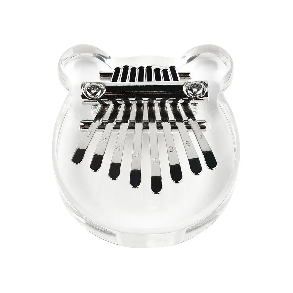 Kalimba Initer 8 клавиш портативное пианино Детские Kalimbas акриловое для большого пальца