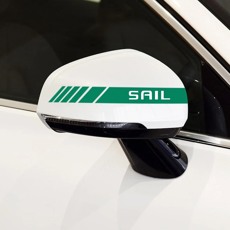 2 шт./лот автомобильные наклейки на зеркало заднего вида для Chevrolet Sail 2010-2020