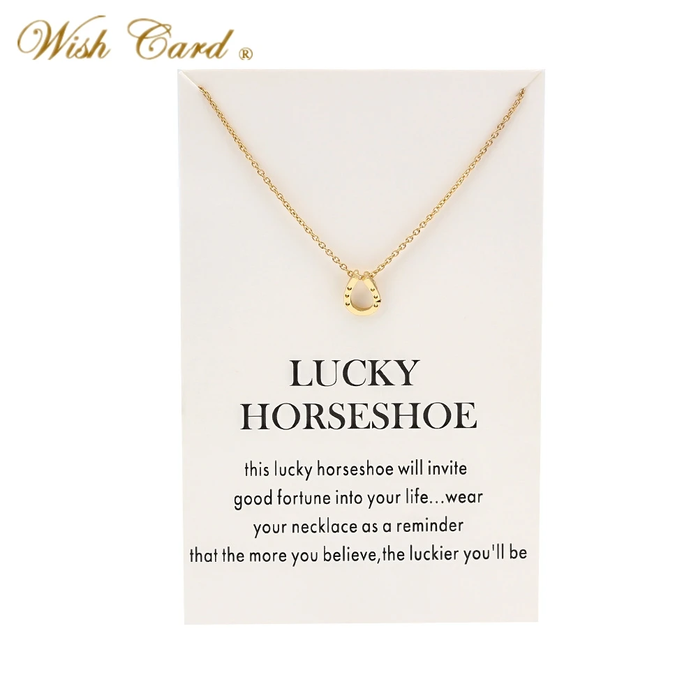1 шт. модное ожерелье на удачу подкова кулон слон квадратные подвески цепочка