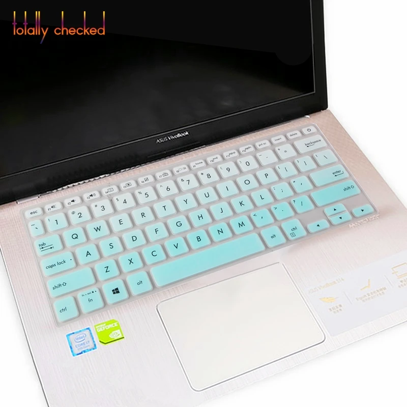 fademint Силиконовая защита для клавиатуры ноутбука кожного покрова для ASUS VivoBook 1" ноутбук 2019X412 мкФ X420UA X420U X420 X420CA X420C 14 дюймов - Цвет: fademint