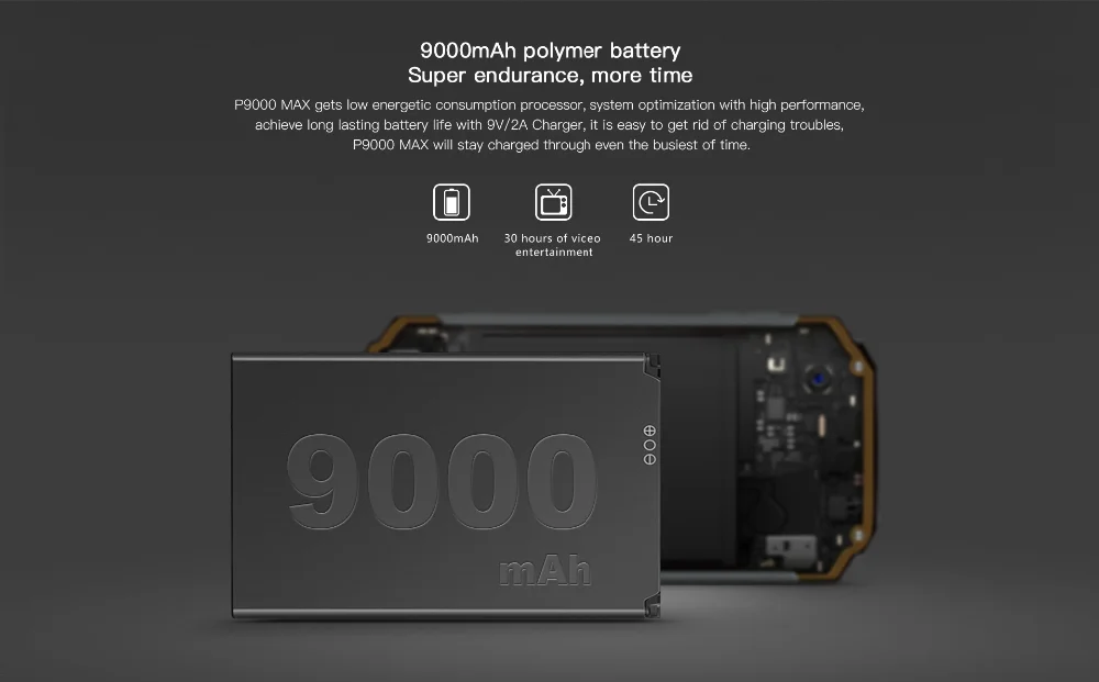 Глобальная версия разблокировки смартфона 9000 mah Poptel p9000 max 4G/64G NFC банк питания телефон может ODM водонепроницаемый прочный смартфон