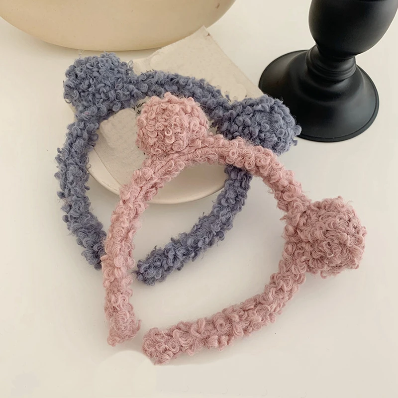 

headbands for women Winter lambswool ears women hairbands girl's headbands lady's headwear hair accessories haar accessoires