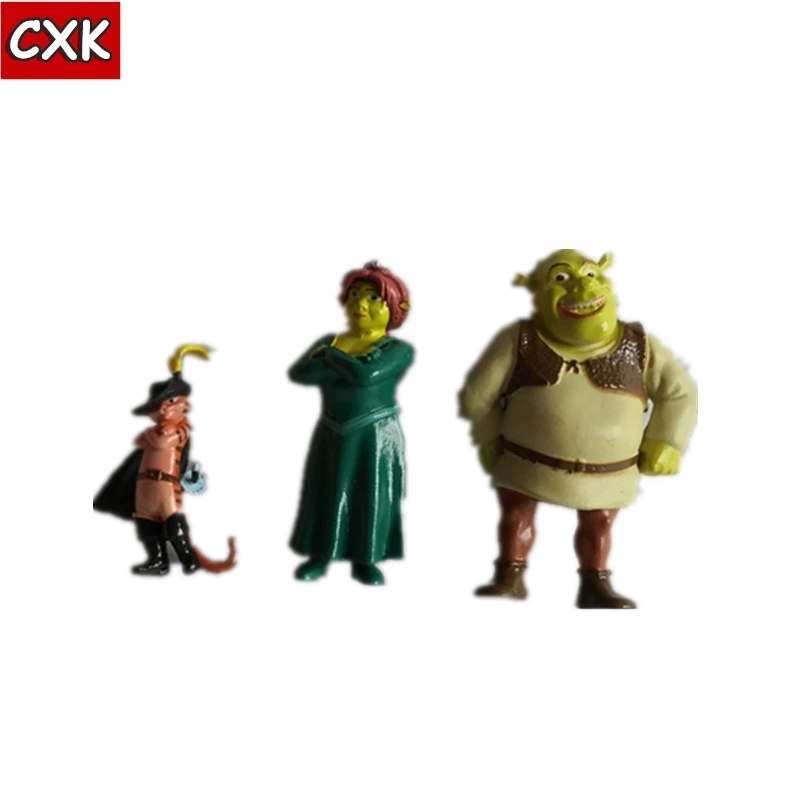 DSN Shrek 12 шт./компл. панда игрушки из мультфильма Madagascar ПВХ фигурки фильмы ТВ