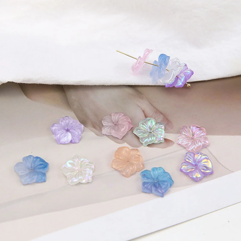 10 шт. корейские серьги в виде цветов для женщин и девочек романтическая заколка