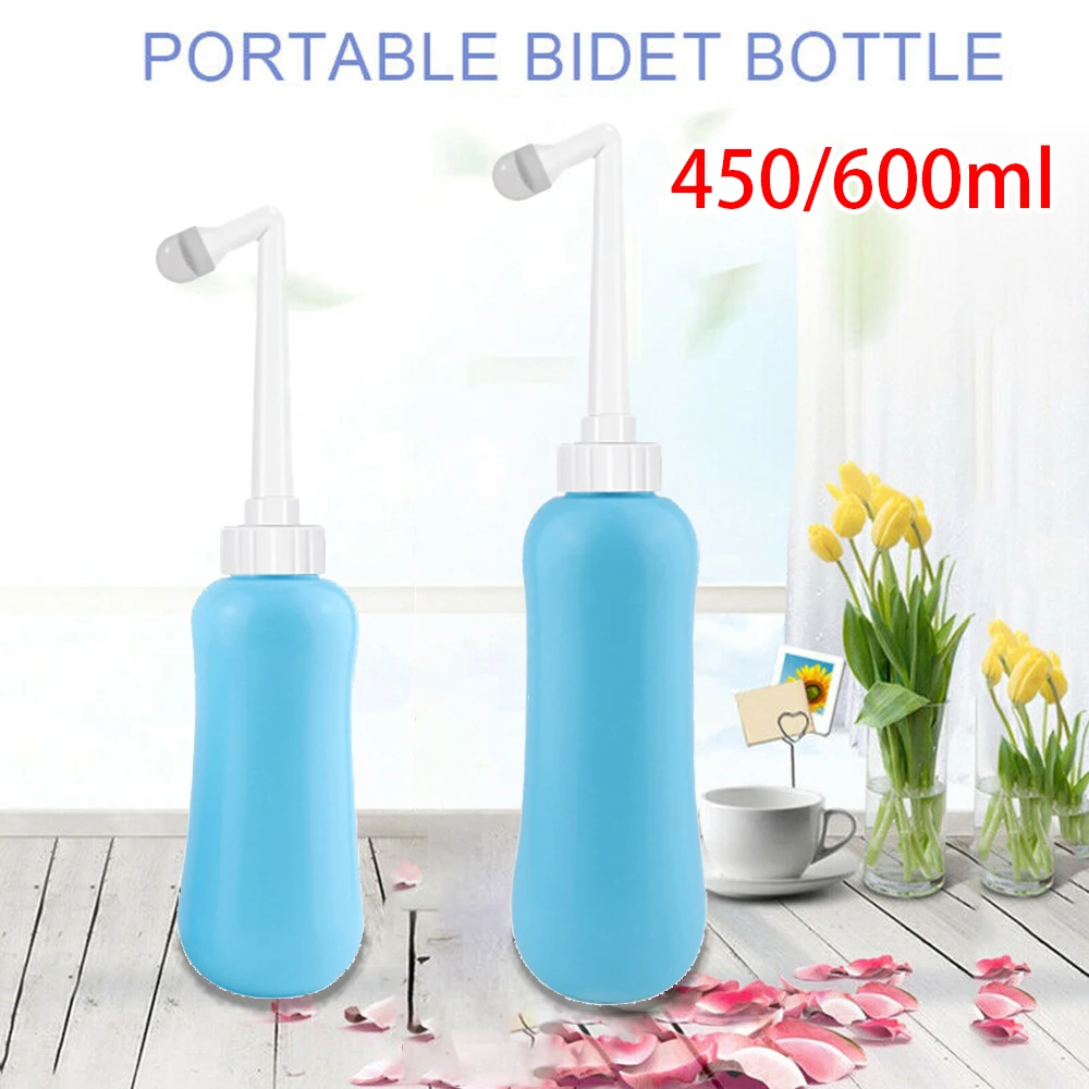 450/600 мл портативная пустая бутылка для биде ручной спрей туалета и сумка ABS