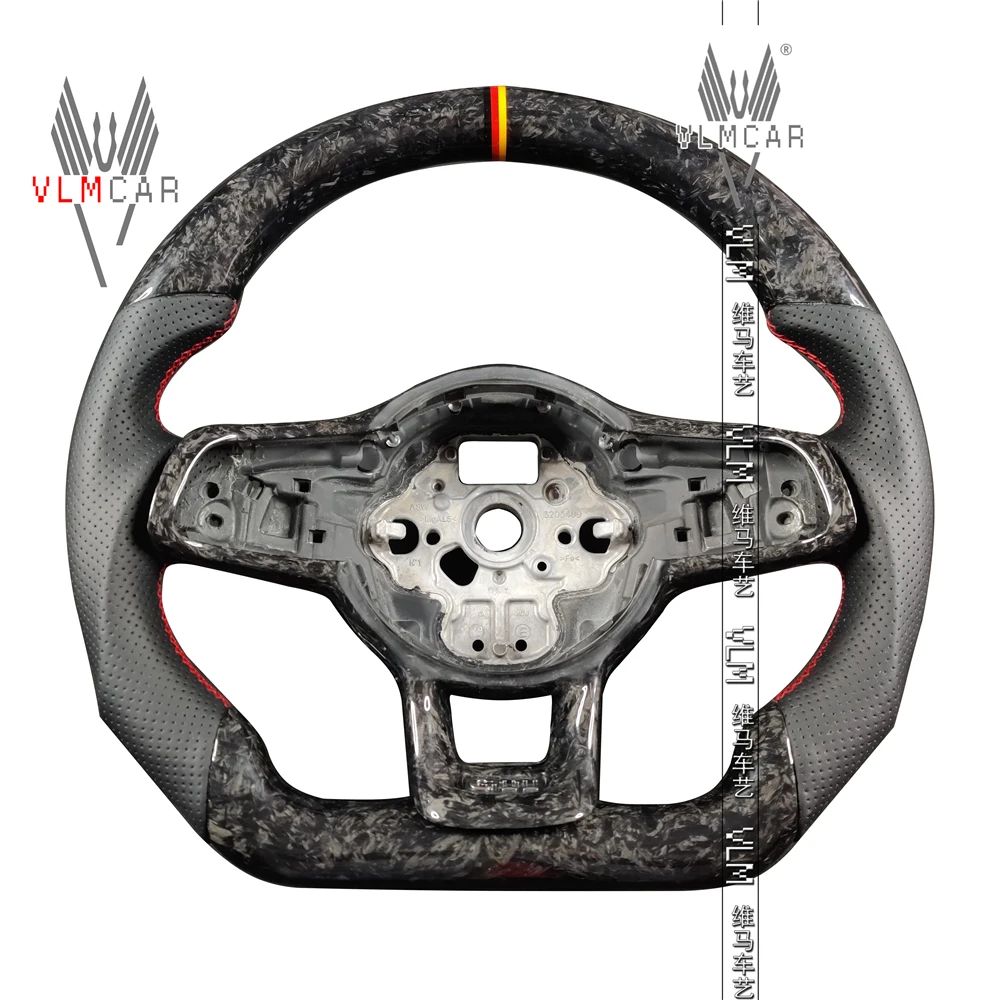 Индивидуальное индивидуальное рулевое колесо из углеродного волокна для VW Golf MK7