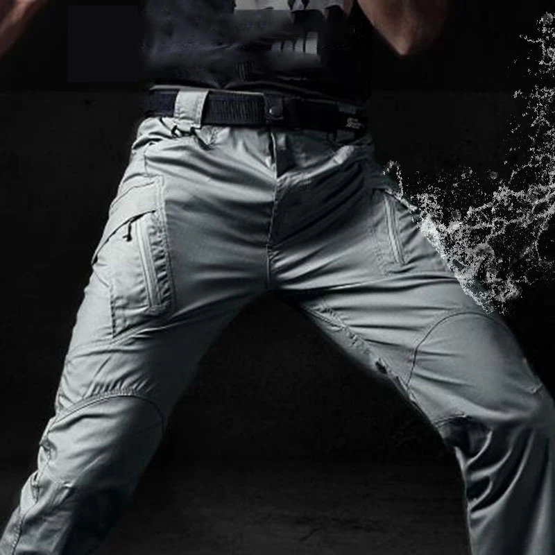 

New Men Casual Pants Military Tactical Joggers Multiple Pockets Elastic Urban Commuter Tacitcal Trousers Male Fat Cargo Pant