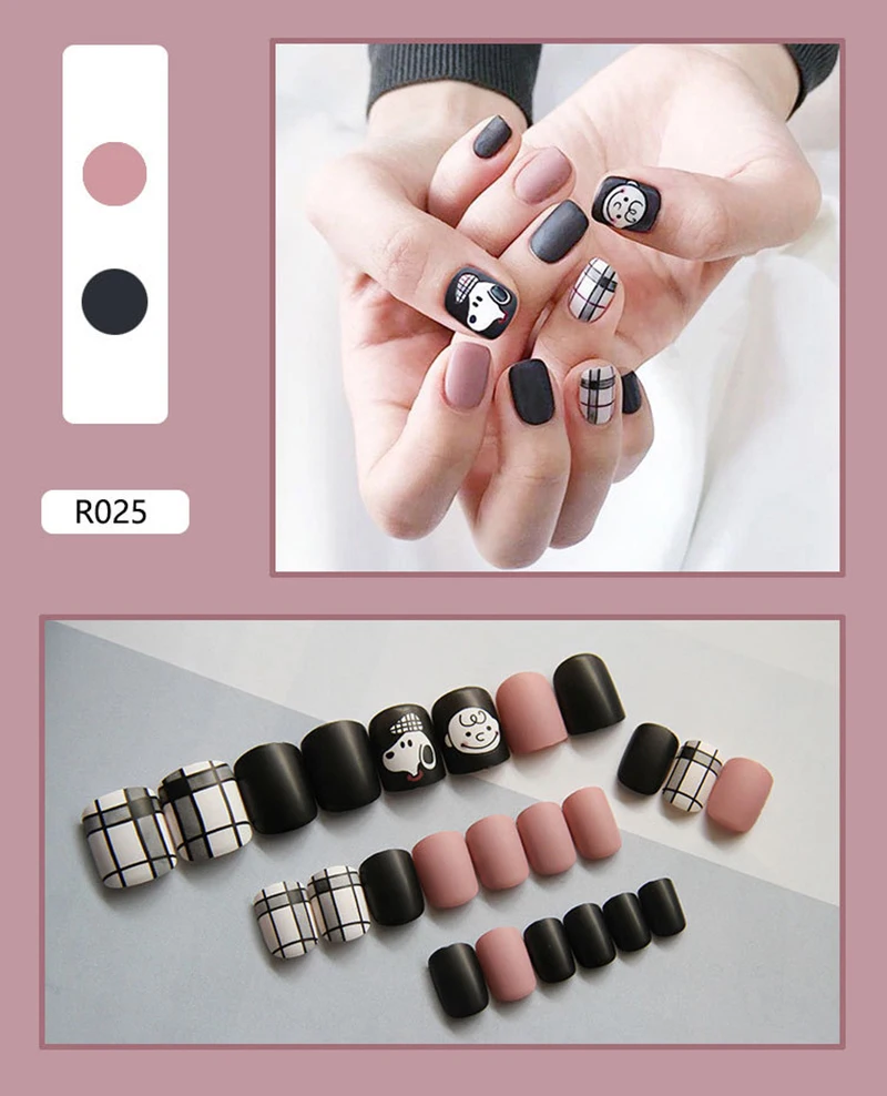 24 шт./кор. советы для дизайна ногтей накладные ногти художественные советы круглой формы полное покрытие маникюр поддельные прозрачные ногти короткий наконечник инструменты для дизайна ногтей 30 дизайнов