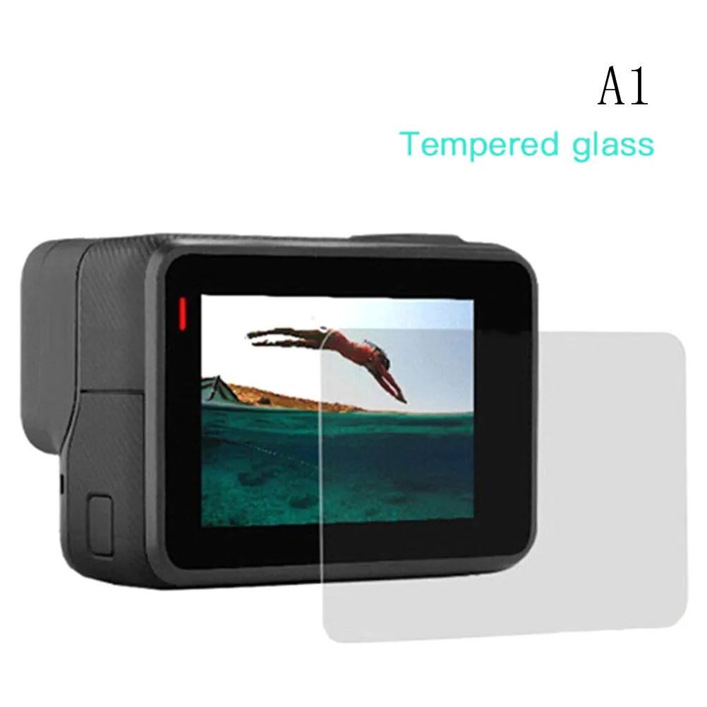 Защитный чехол из закаленного стекла для GoPro Go pro Hero5 Hero6 Hero 5 6 черная линза камеры