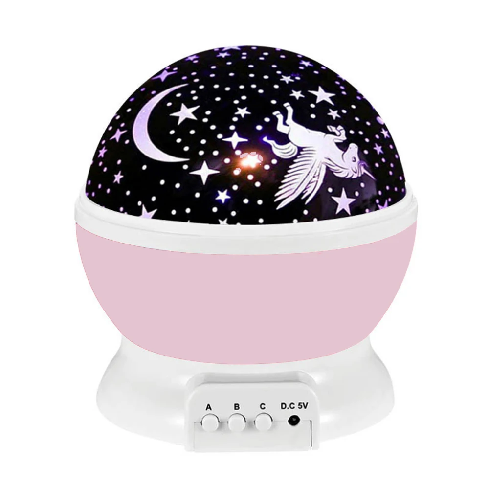 USB светильник звездного неба вращающийся светодиодный ночник лампа для