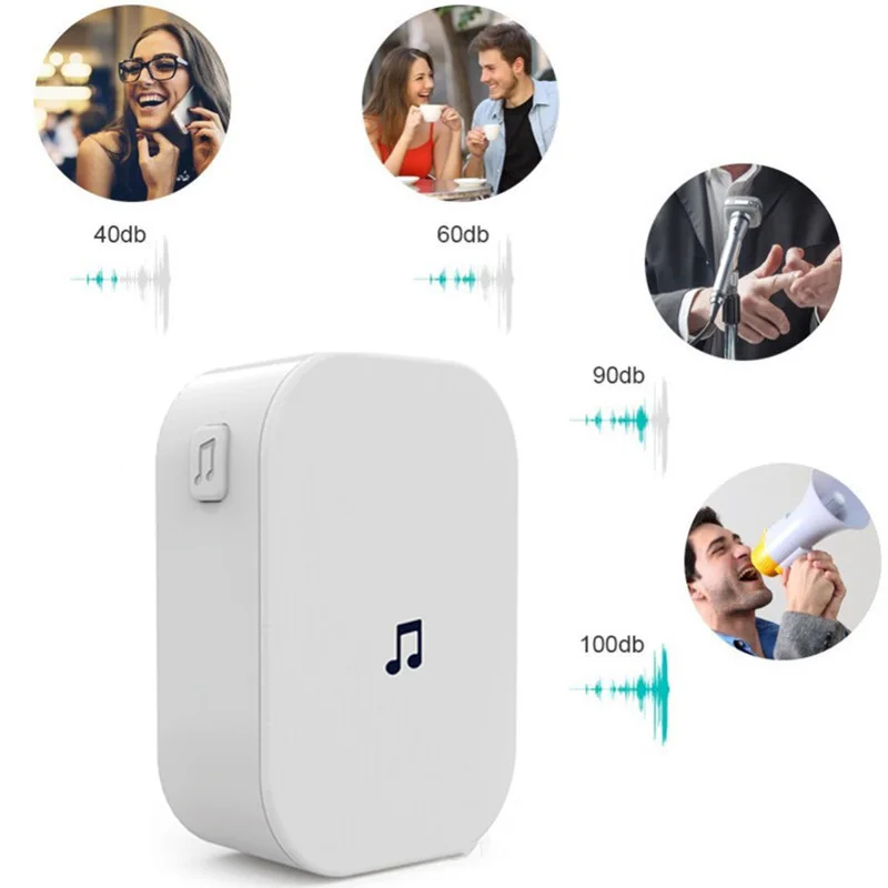 New M2D Home Security 100DB 300M Remote Control Wireless Video Doorbell 433MHz Waterproof EU US Plug Smart Wifi Chime | Безопасность и