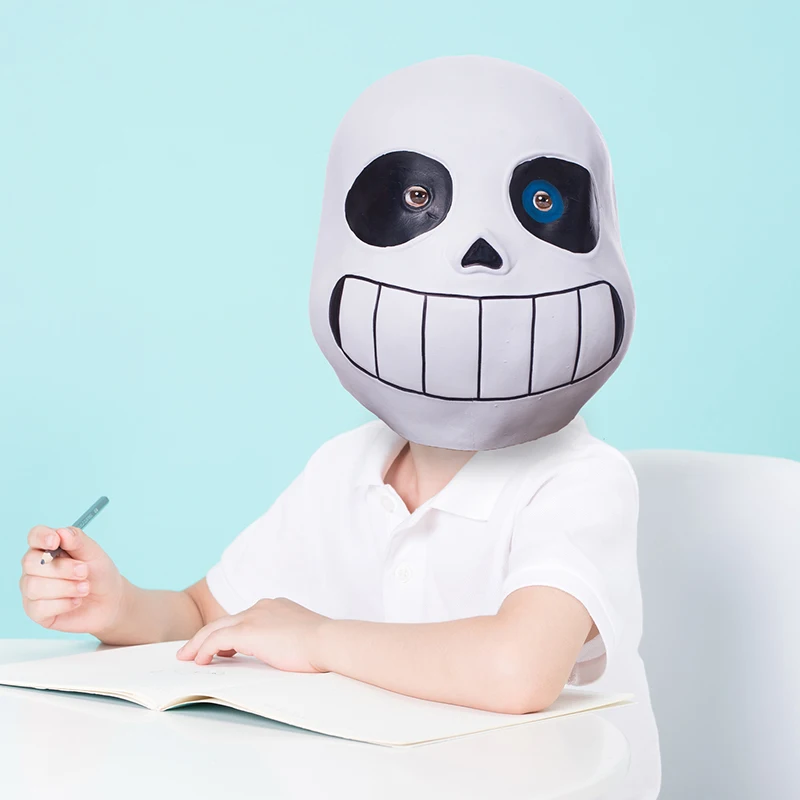 Sans Undertale Косплей толстовки латексная маска свежая куртка со скелетом sans plus бархатный свитер на молнии с капюшоном анимационное игровое снаряжение