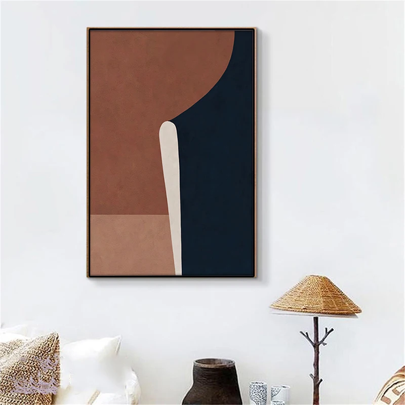 

Modern Figure Abstract Geometric Canvas Painting Contemporary Poster Print Faces Wall Art Picture for Living Room Home Decor