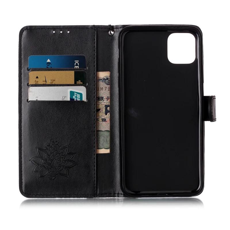 Цветок лотоса кожаный чехол-бумажник для Iphone 11 Новый 5 8 6 1 2019 samsung Примечание 10 Note10