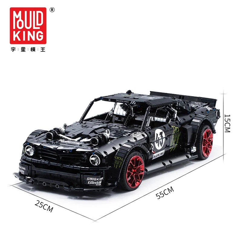 

Mould King High-Tech Toys APP Remote Control Car Ford Mustangs MOC Building Blocks Bricks For Kids Adult Child Gift