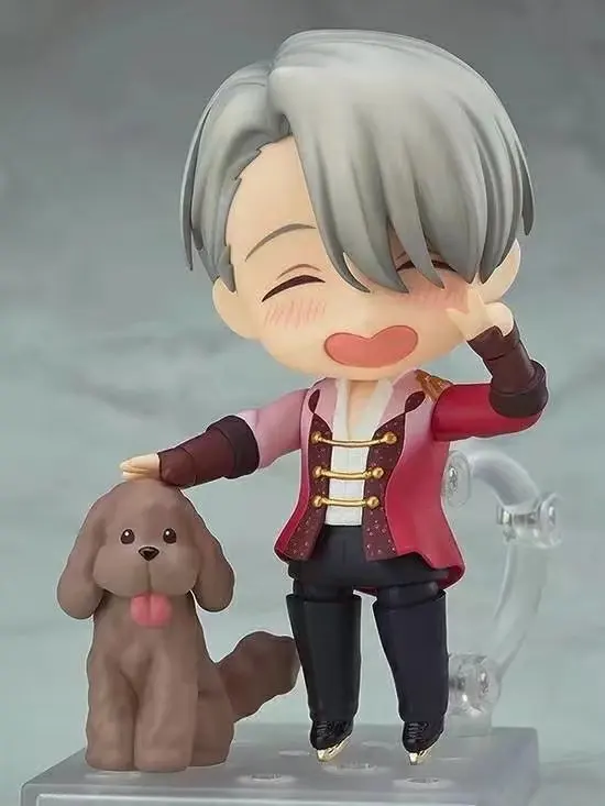 10 см японское аниме YURI on ICE 741 # Victor Nikiforov Q Ver. Модель экшн-фигурки из ПВХ милый